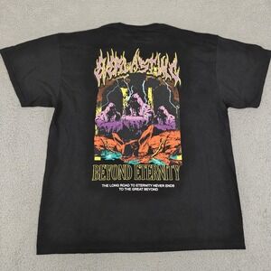Vitriol Shirt Mens‎ Large Black Beyond Eternity Graphic Tee Everlasting Print